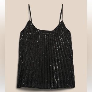 Banana Republic Pleated Sequin Camisole